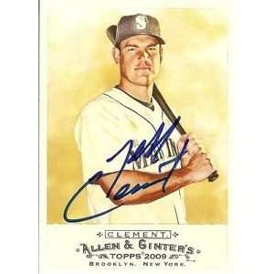  Pirates Jeff Clement Signed 2009 Allen & Ginter Card 