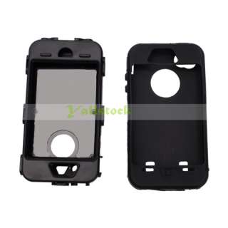 New Hard Otter Case Cover Defender Box for iPhone 4 4G Black  
