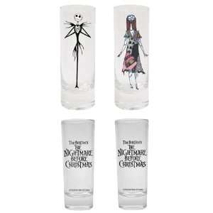   Full body Jack and Sally Glass Toothpick Holders Toys & Games