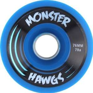 Hawgs Monster 78a 76mm Blue Skate Wheels  Sports 