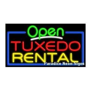 Open Tuxedo Rental Neon Sign 