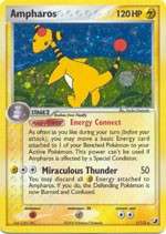 EX UF Pokemon Card Holo Rare Ampharos 1/115  