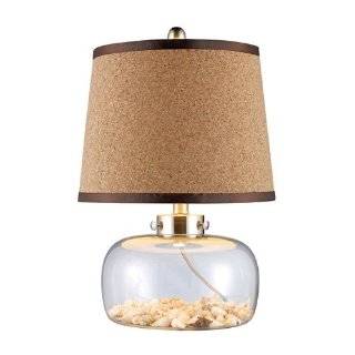  Fillable Glass Cylinder Collectors Table Lamp