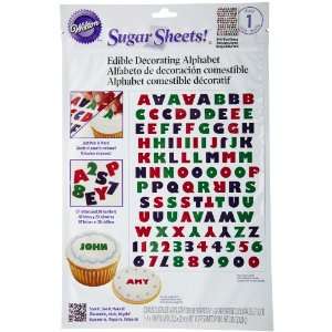  Wilton Primary Alphabet Sugar Sheet