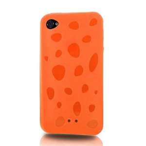 Cobble Case for iPhone 4 with Front and Back Screen Protector   Orange