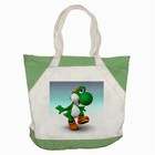 Carsons Collectibles Accent Tote Bag Green of Yoshi Happy