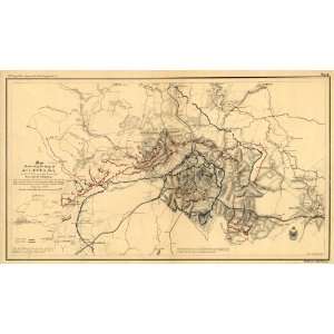 Civil War Map Map illustrating the siege of Atlanta, Ga. by the U.S 