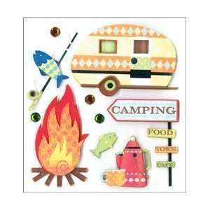  Dimensional Stickers Camping