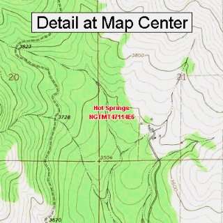 USGS Topographic Quadrangle Map   Hot Springs, Montana (Folded 