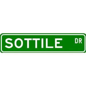 SOTTILE Street Sign ~ Personalized Family Lastname Sign ~ Gameroom 