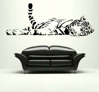 CAT large tiger wall art stickers decals graphic bengal tiger transfer 