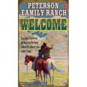  Western Welcome Sign   23 x 39 Patio, Lawn & Garden