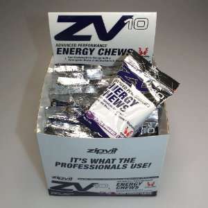  Zipvit ZV10 Energy Chews   16 packet box   Black Cherry 