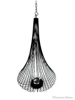 New Large Iron Mesh Hanging Candle Holder Chandelier  