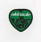 VINTAGE SNOWMOBILE~SKI​ROULE I LOVE YOU~PATCH NOS GRN