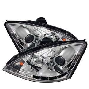 Ford Focus Drl Led Projector Headlights / Head Lamps/ Lights   Chrome 