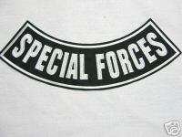 SPECIAL FORCES, MILITARY, BIKER, VIETNAM, PATCH 11X3  