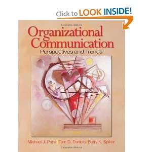 Organizational Communication Perspectives and Trends [Hardcover]