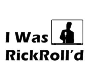 WAS RICK ROLLD funny t shirt X Large astley cool rolled meme nerd 
