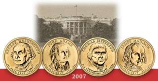 2007 D James Madison Presidential Dollar Mint Roll JM4  