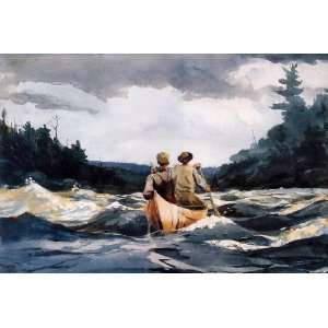   Reproduction   Winslow Homer   24 x 16 inches   Canoe in the Rapids
