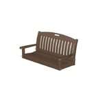   Earth Friendly Cape Cod Outdoor Patio Chain Swing   Chocolate Brown