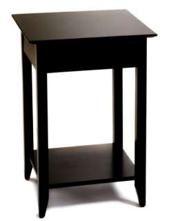 Heritage Espresso Wood Night Stand Lamp End Table 095285409402  