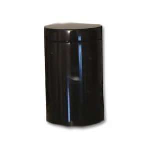  Jet Black Marble Cylinder Urn