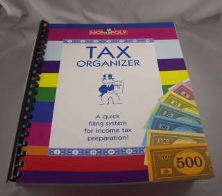 Monopoly Income Tax organizer Make taxes time easier  