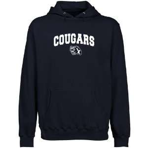  BYU Cougars Navy Blue Logo Arch Lightweight Pullover Hoody 