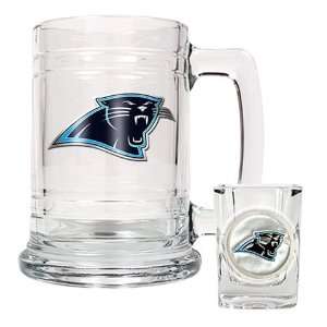    Carolina Panthers Beer Mug & Shot Glass Set