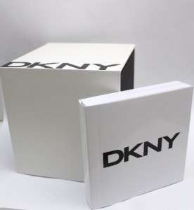 New DKNY Women Two Tone Acrylic Steel Oversize Watch NY8168  