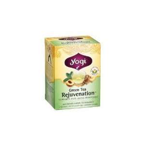 Yogi Herbal Tea, Green Tea Rejuvenation, 16 tea bags (Pack of 3)