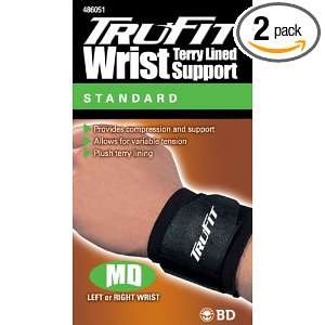   Tru fit Wrist Support Black Medium (Pack of 2)
