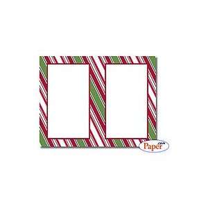 Masterpiece Holiday Stripes 2 Up Invitations   11 X 8 1/2   25 Sheets 