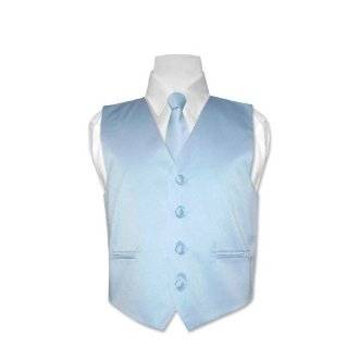   BABY BLUE Dress Vest and NeckTie Set for Suit or Tuxedo Clothing