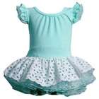 Bonnie Jean Blue Dress Size 3 6M Baby Girl White Eyelet Tutu Spring