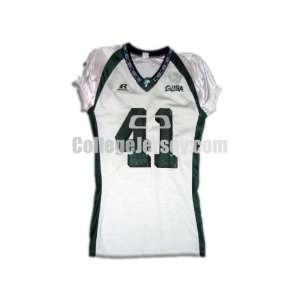  White No. 41 Game Used Tulane Russell Football Jersey 