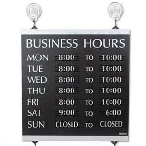  Headline Sign 4247   Century Series Business Hours Sign 