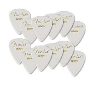  351 White Moto Medium Picks (12 Picks) Musical 