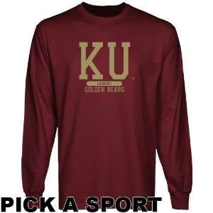  Kutztown Golden Bears Custom Sport Long Sleeve T shirt 