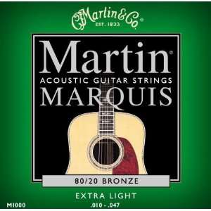  Martin Marquis 80/20 Bronze Acoustic Guitar Strings 