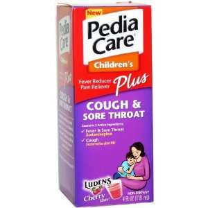   Pediacare 4 oz Sore Throat/cough (Pack of 6)