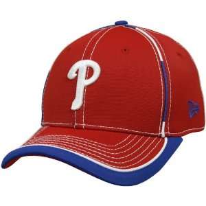 MLB New Era Philadelphia Phillies Red Taktodd 39THIRTY Stretch Fit Hat 