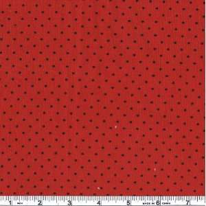  45 Wide Baby Wale Corduroy Micro Dot Red Fabric By The 