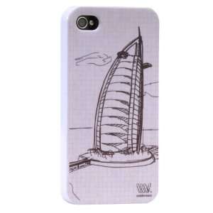  iPhone 4 / 4S Cityscape Case (Hardshell Cityscape Burj Al 
