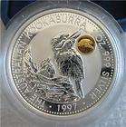 1997 Kookaburra 1oz Silver Gold Yen Privy  