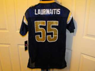   Laurinaitis #55 St. Louis Rams REEBOK YOUTH XLarge XL 18 20 Jersey 6QY