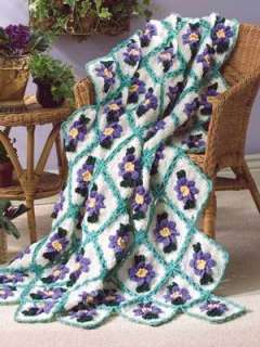   Crochet Patterns Cables & Bouquets Granny Scrap Filet Baby NEW  