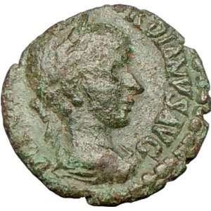   III 241AD Viminacium Genuine Ancient Roman Coin City goddess BULL LION
